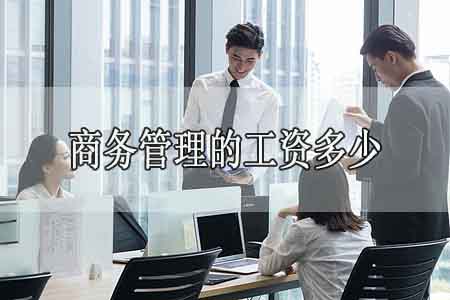 广东外语外贸大学商务管理的工资多少