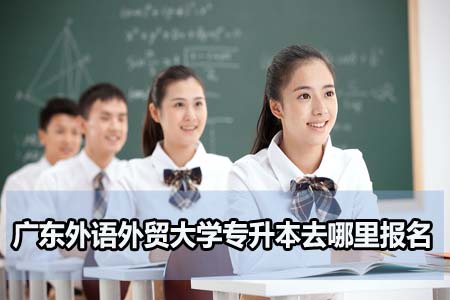 广东外语外贸大学专升本去哪里报名